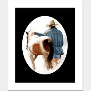 Rodeo Cowboy and His Horse Posters and Art